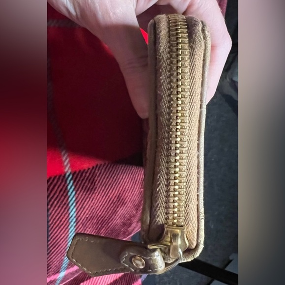 BOTTEGA VENETA Intrecciato Brown Pink Leather Round Zip wallet - Picture 6 of 14